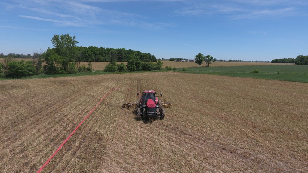 aerial view of sub surface nutrient placement